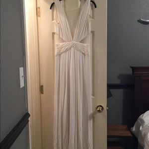 White formal dress